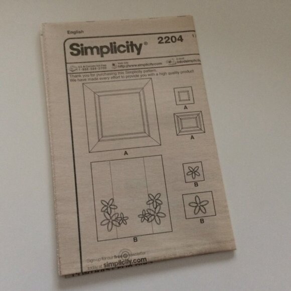 Simplicity 2204 Bedroom Accessories Sewing Pattern Uncut Duvet Cover Sham Pillow - Picture 6 of 10